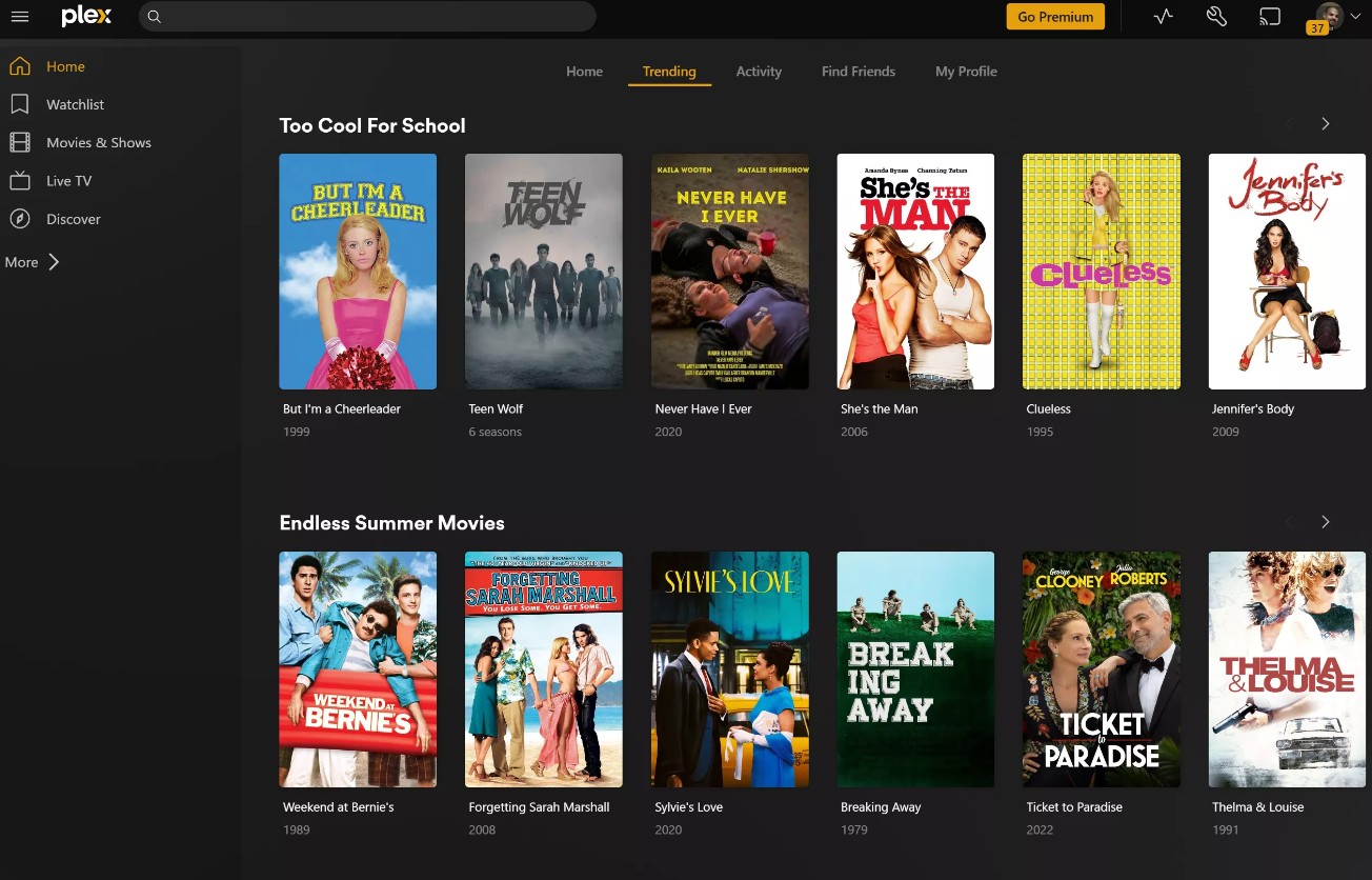 12 Best Free HEVC Video Players: plex