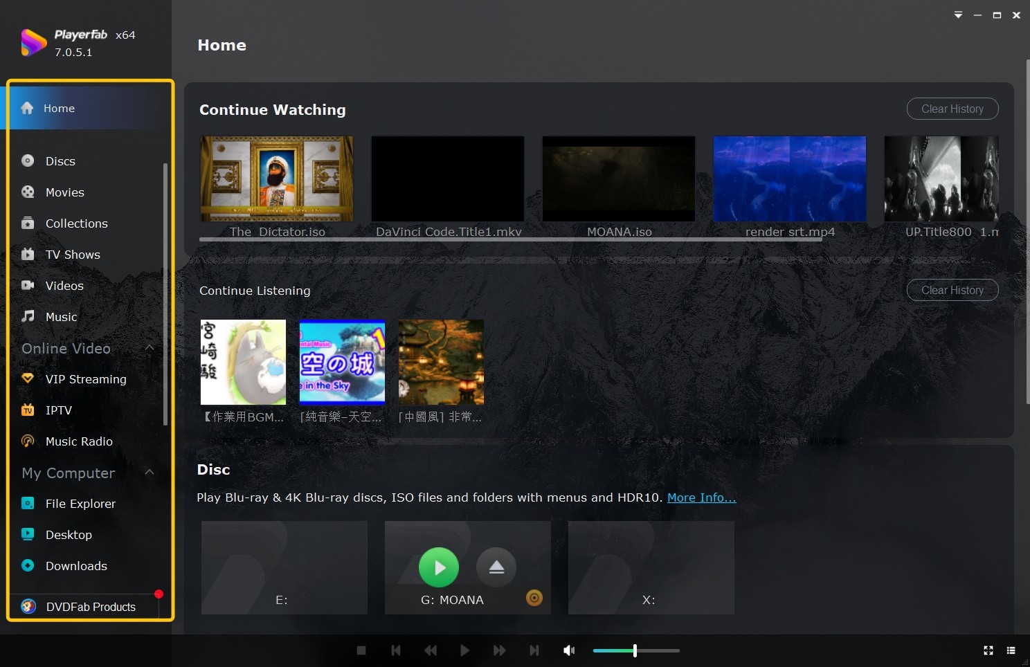 PlayerFab Free MKV Player