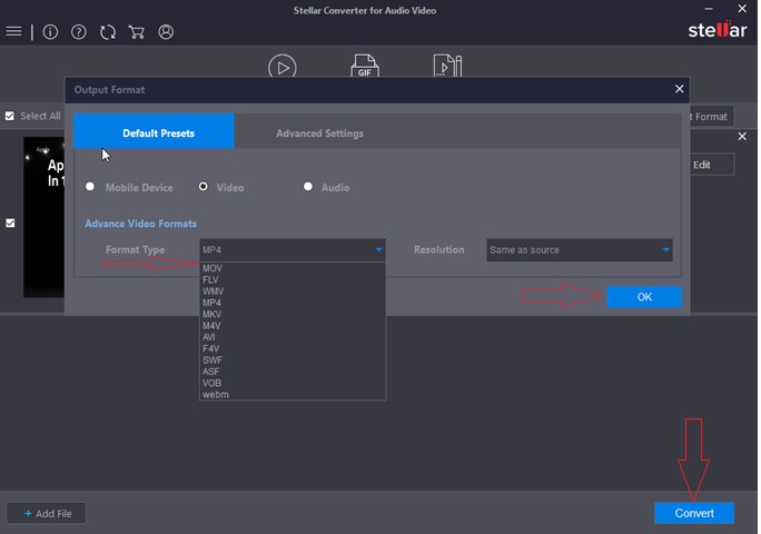 3gp file:2. Stellar Converter for Audio Video