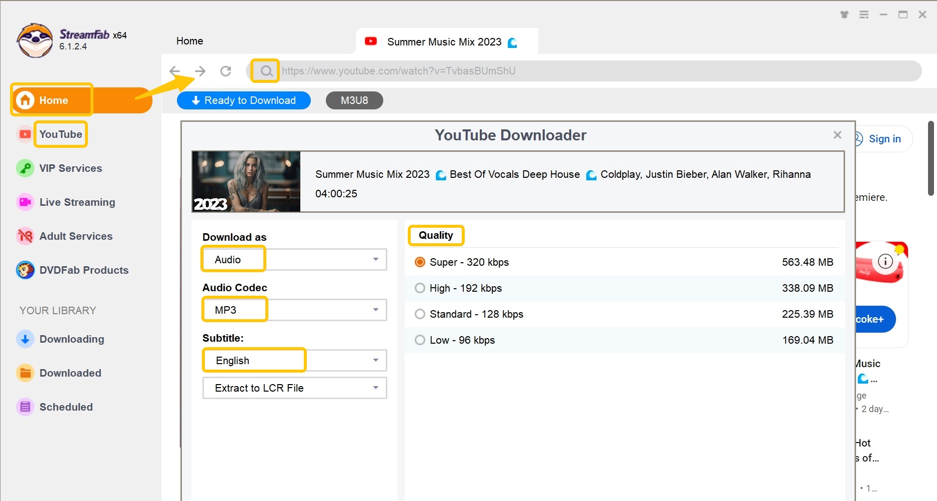 Download MP3 Files Before Burning MP3 to DVD