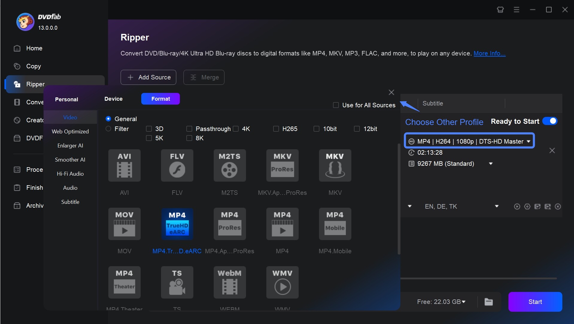 How to Convert Blu-ray to Digital Using DVDFab Blu-ray Ripper 