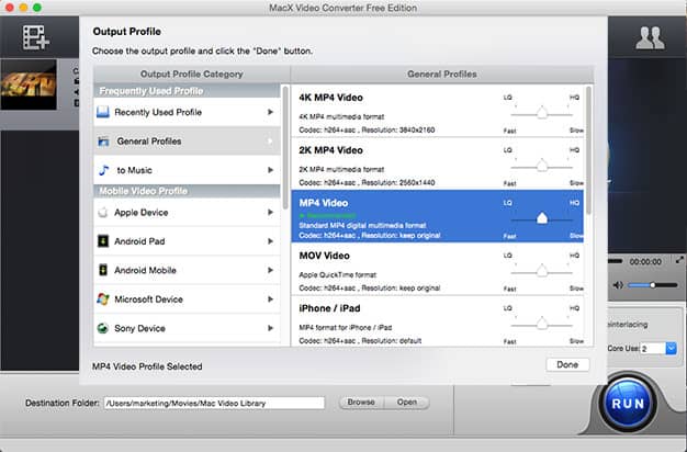 comment convertir mp4 en DVD avec MacX Video Converter