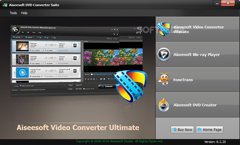 Aiseesoft: Free video to dvd converter