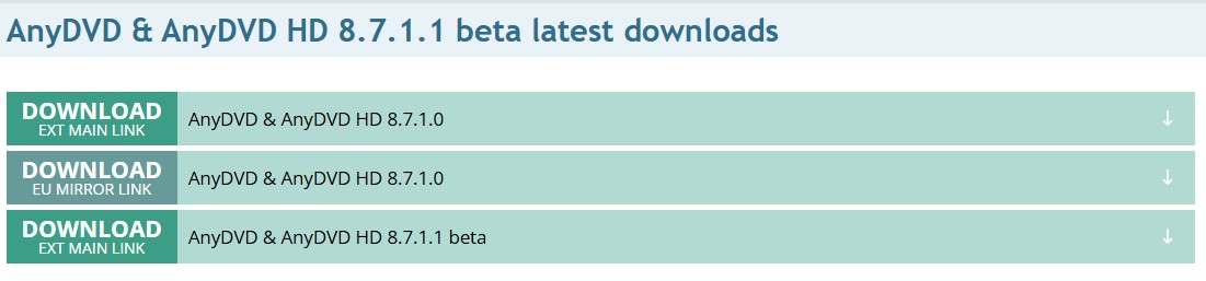 AnyDVD & AnyDVD HD 8.7.1.1 beta neueste Downloads