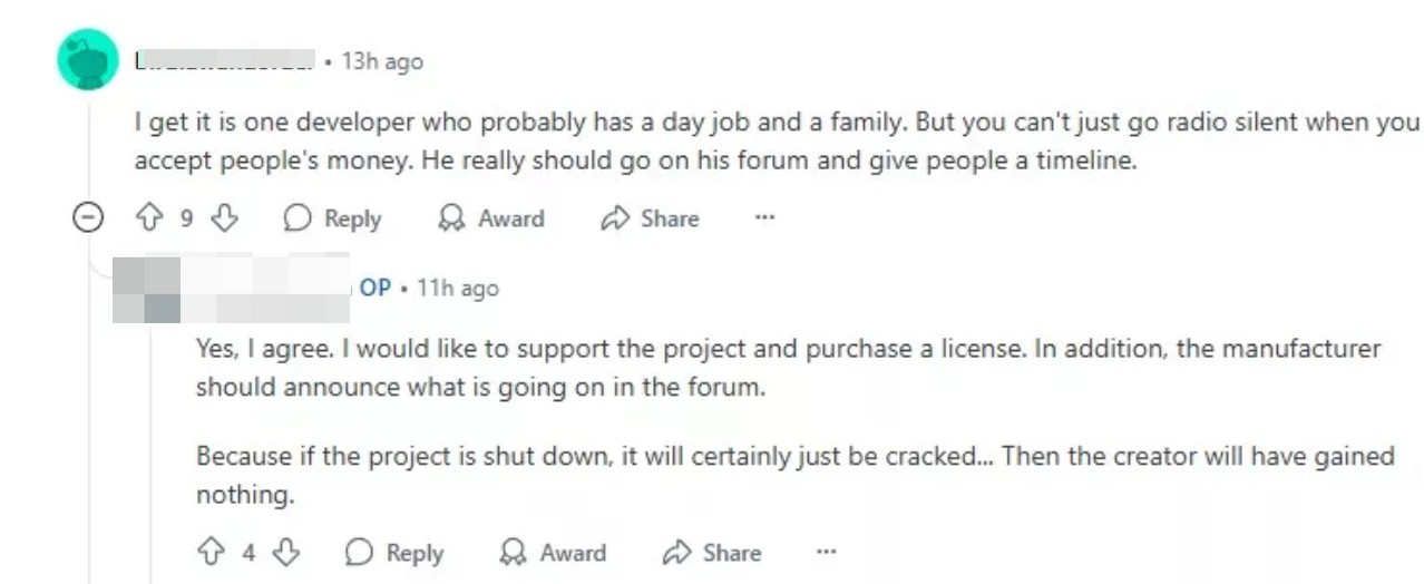 Benutzer berichten von Problemen beim Kauf von MakeMKV – Reddit-Kommentare