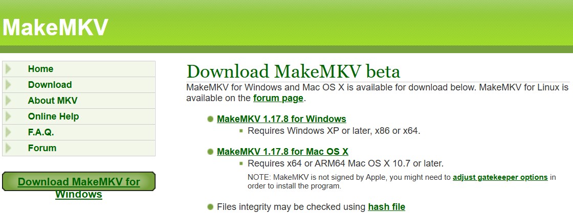 Download Makemkv