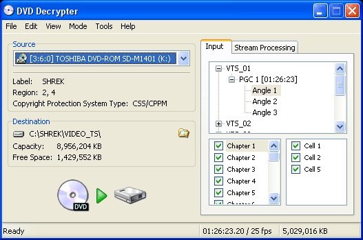 open source dvd ripper: DVD Decrypter