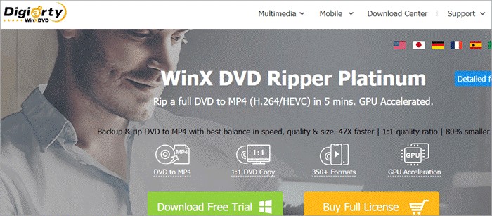 open source dvd ripper:WinX DVD Ripper Platinum