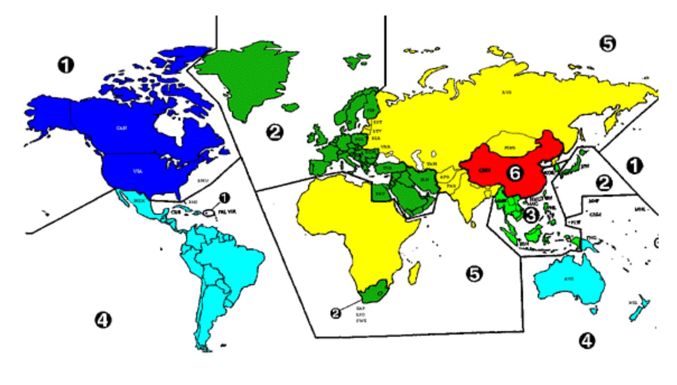 DVD Regioncode in den USA