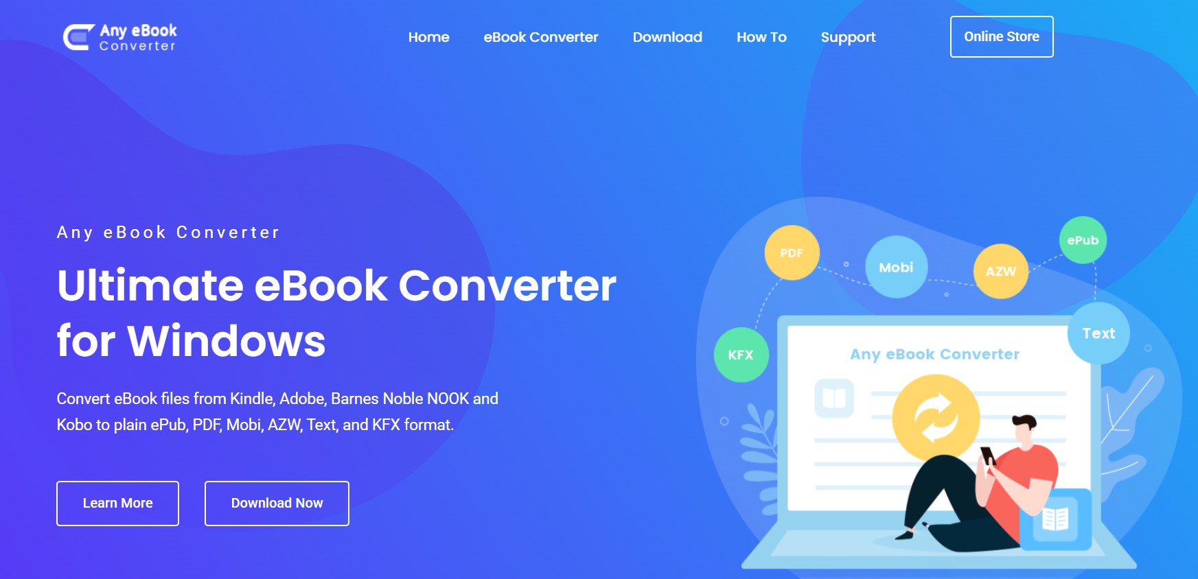 convert kindle to epub with Any eBook Converter