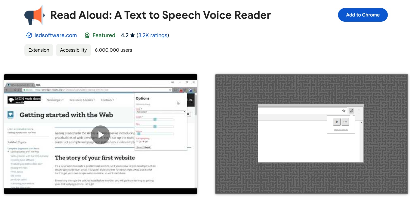 Free Text to Speech Chrome Extension