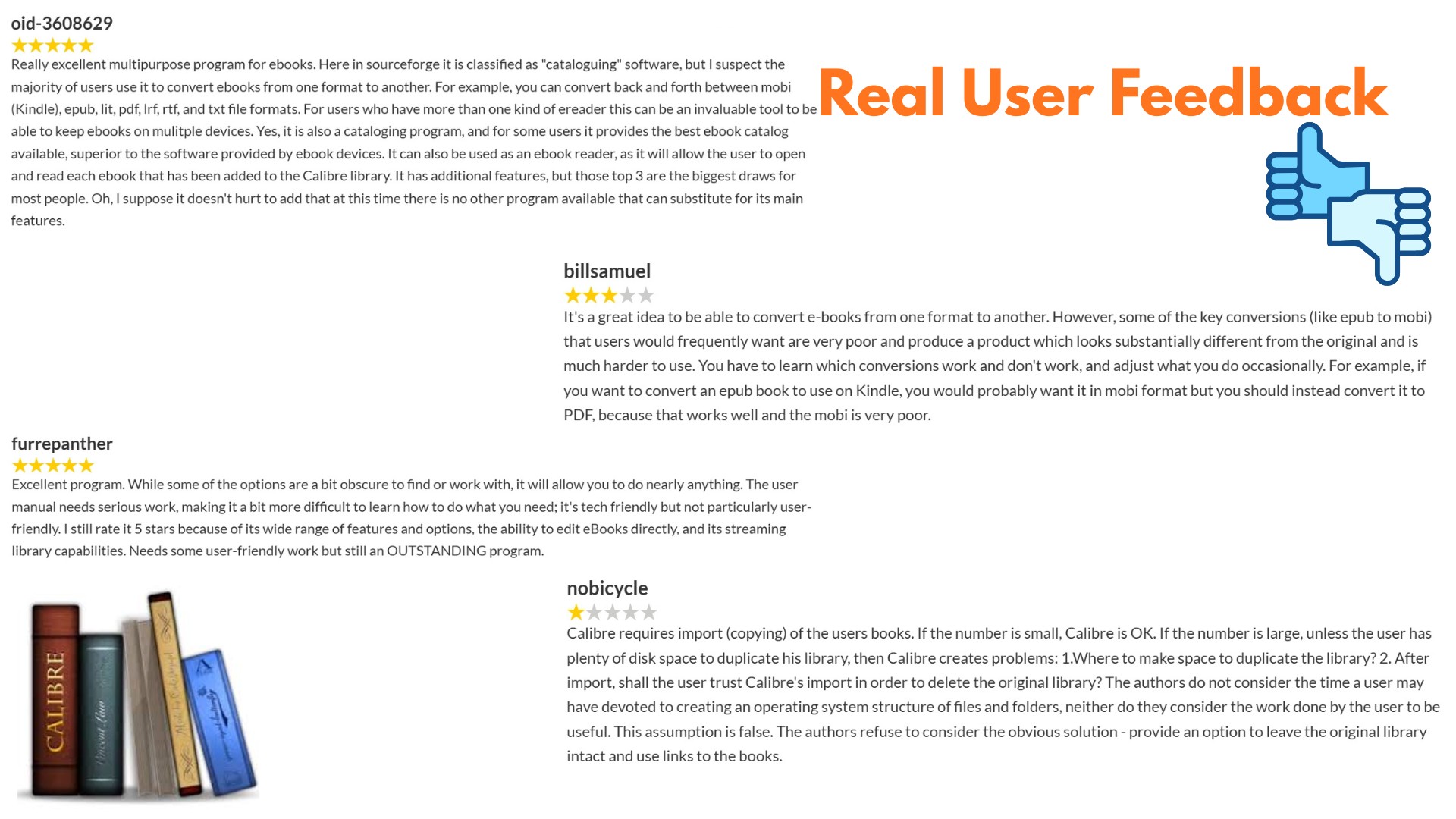 Calibre: Real Feedback