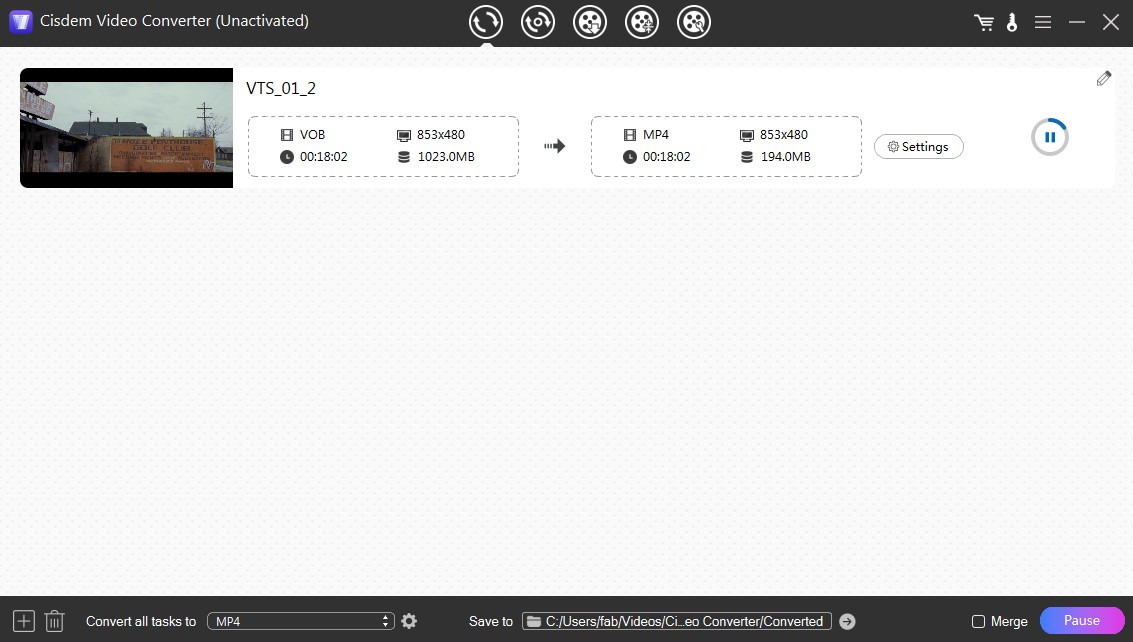 Convert ISO file to digital with Cisdem Video Converter 