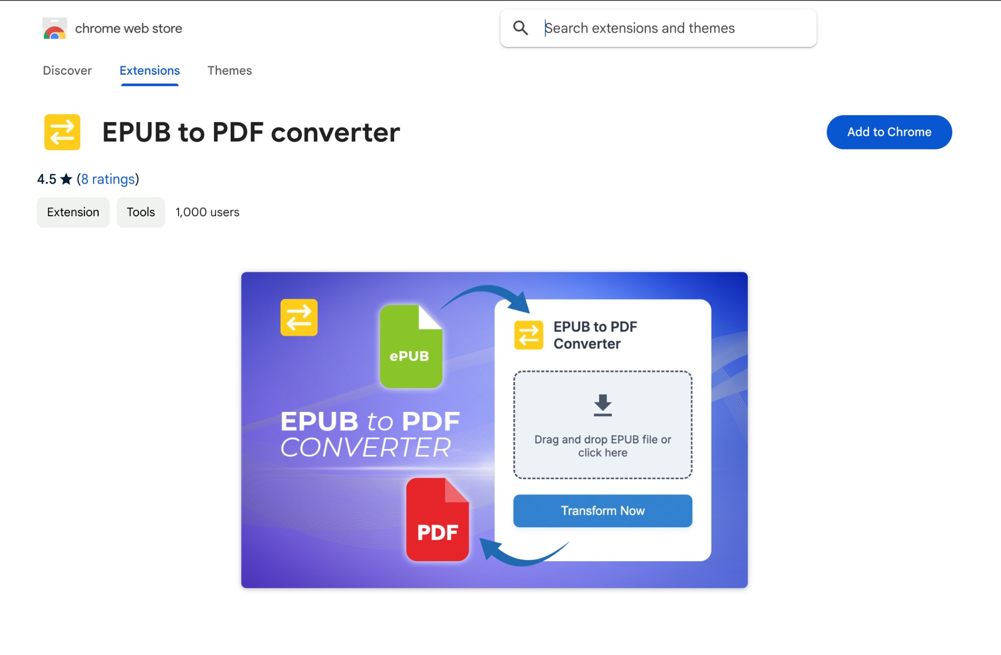 EPUB to PDF Converter