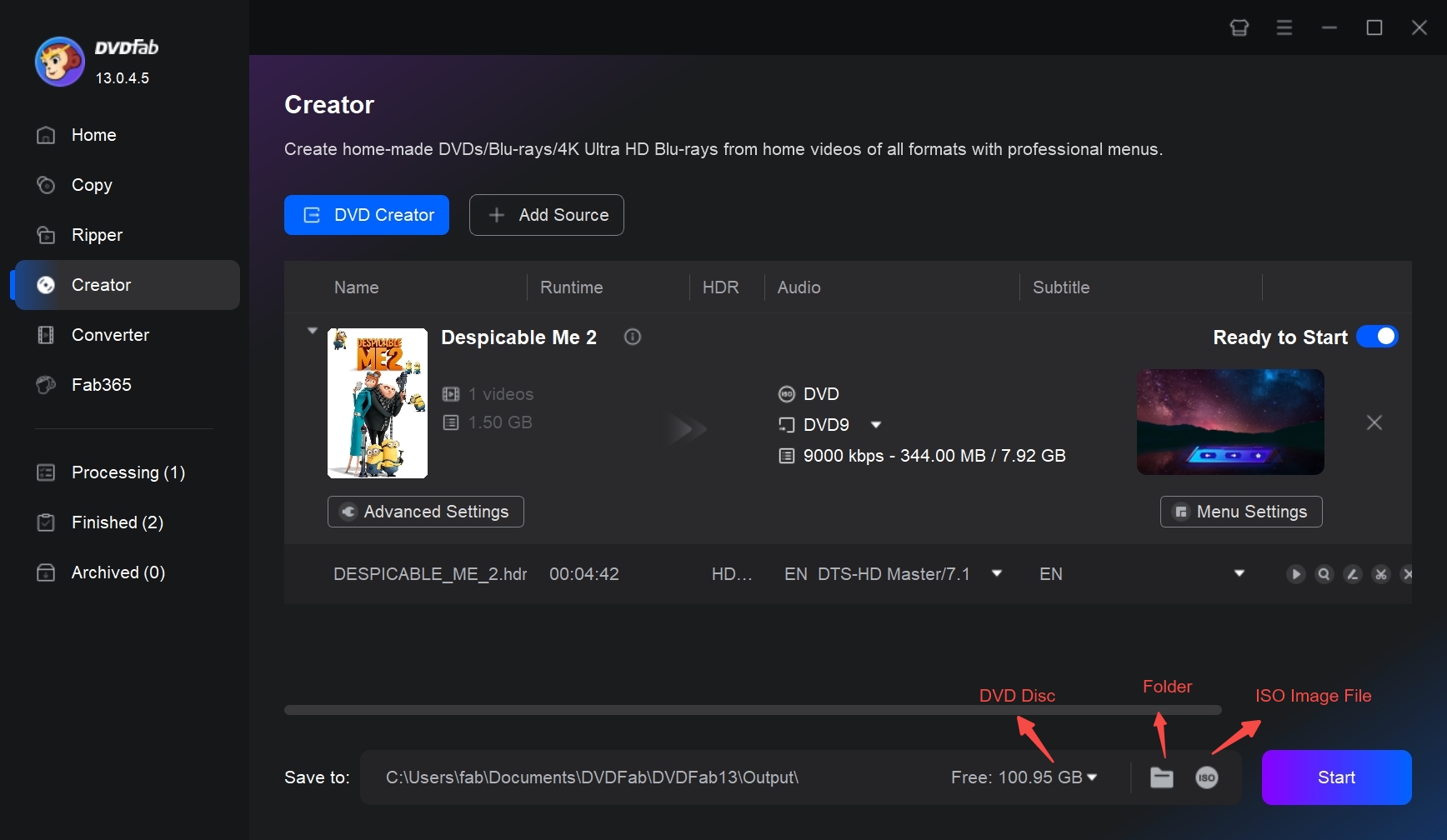 Free DVD Maker:How to use DVDFab DVD Creator to burn movies to DVD