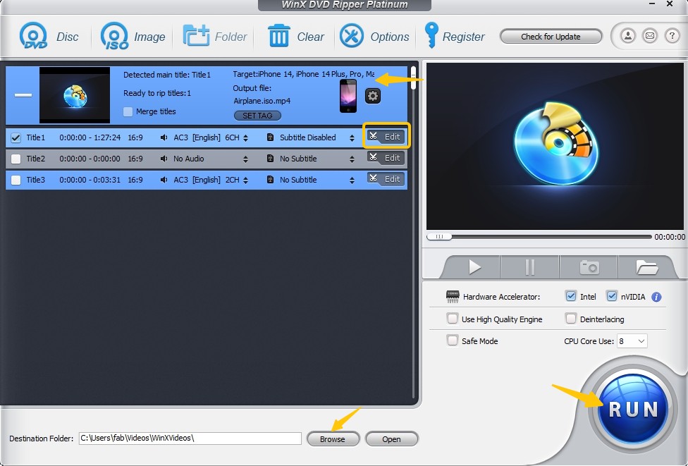 How to Rip DVD to AVI with WinX DVD Ripper for Free?