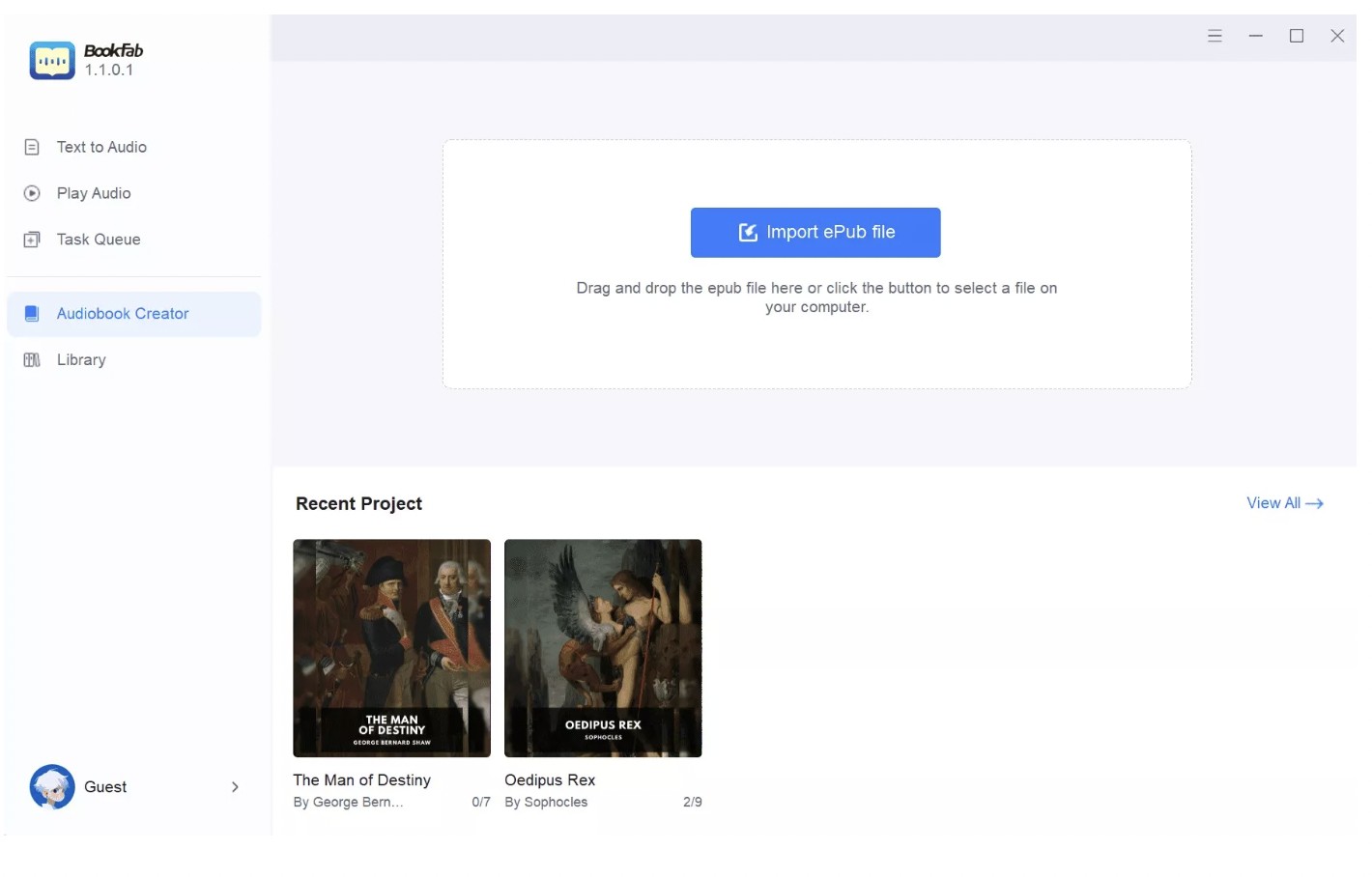 Steps to Convert Converted EPUB File to Audiobook M4B 