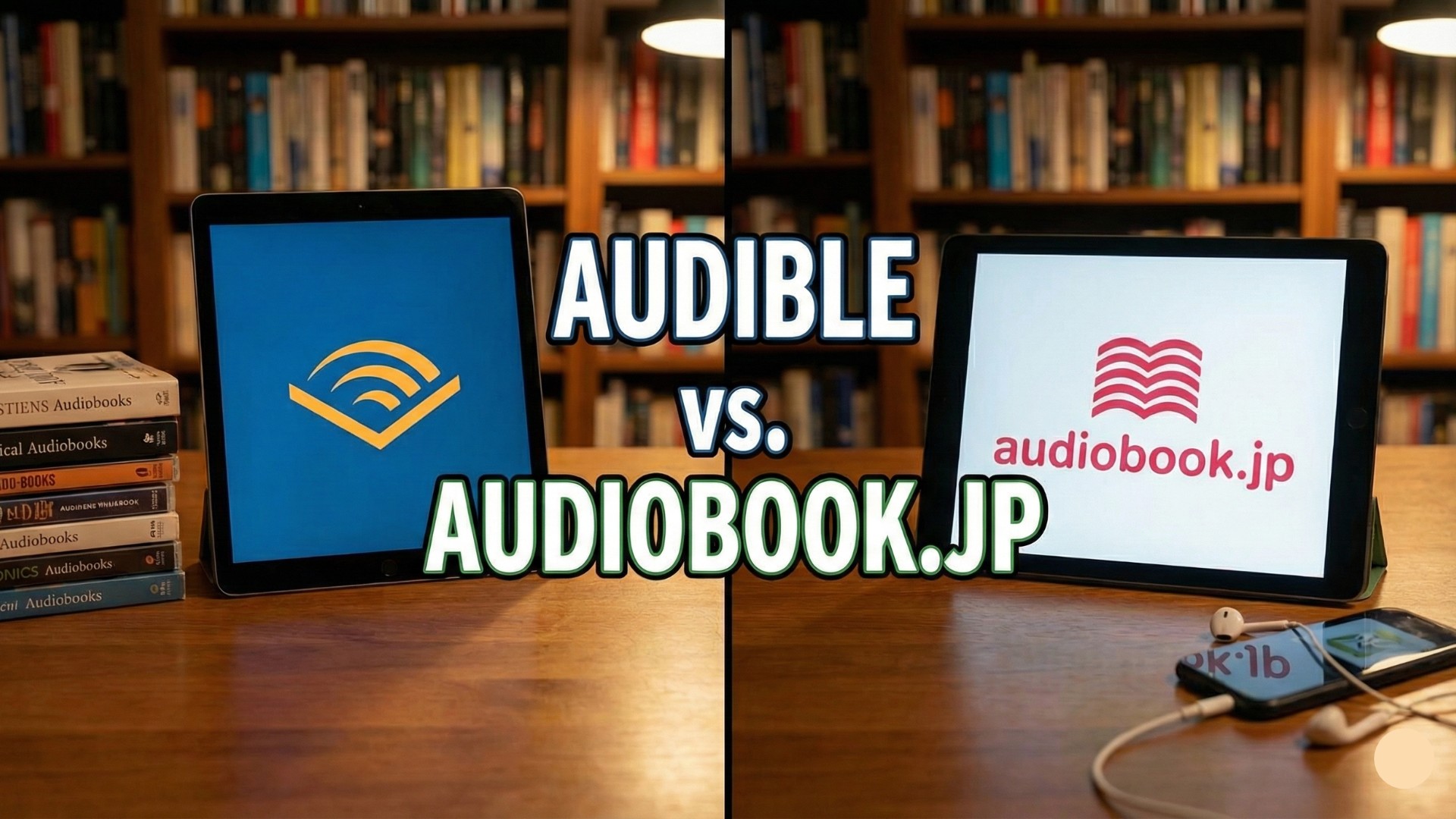 Audible vs. audiobook.jp