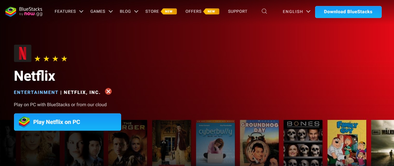 how to download Movies on Netflix on Macbook: bluestack