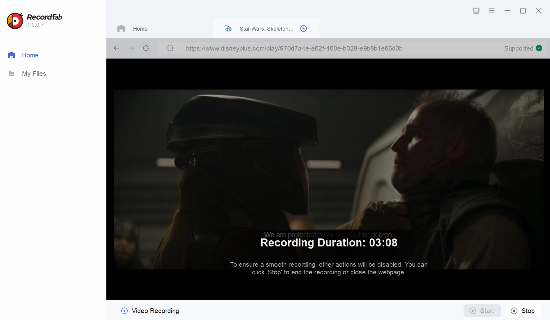 how to screen record disney plus on windows: recordfab