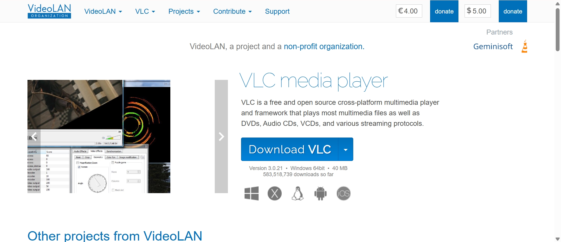 versatile iso converter for free: VLC Media Player