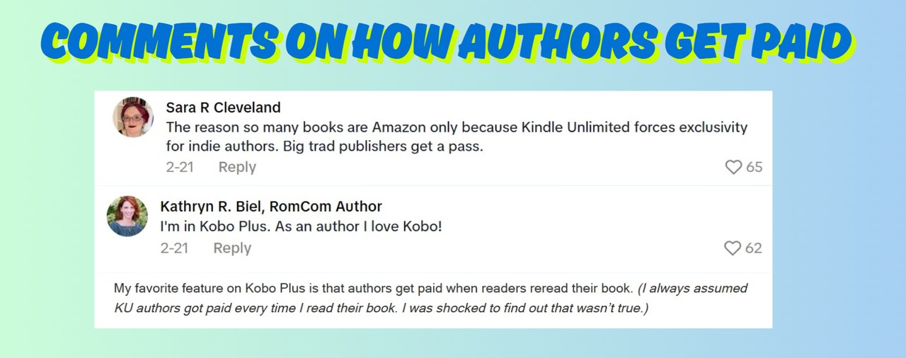 Kindle Unlimited vs Kobo Plus: Comments from Authors