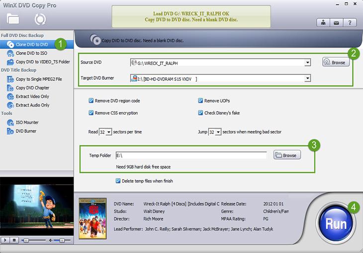 How to Copy DVD to DVD using Winx DVD Copy Pro