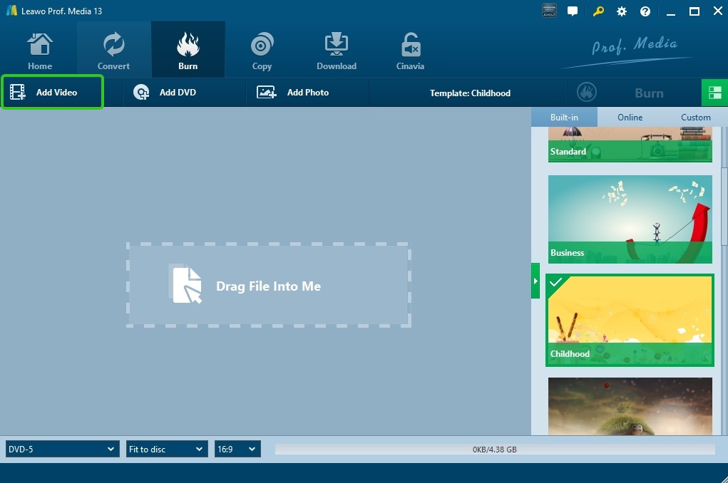 How to burn YouTube video to DVD with Leawo DVD Creator