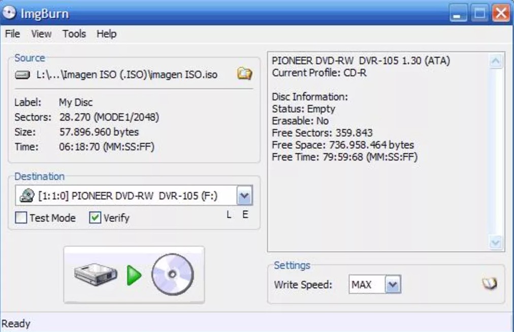 Les meilleurs logiciels de création menu dvd gratuits - imgburn