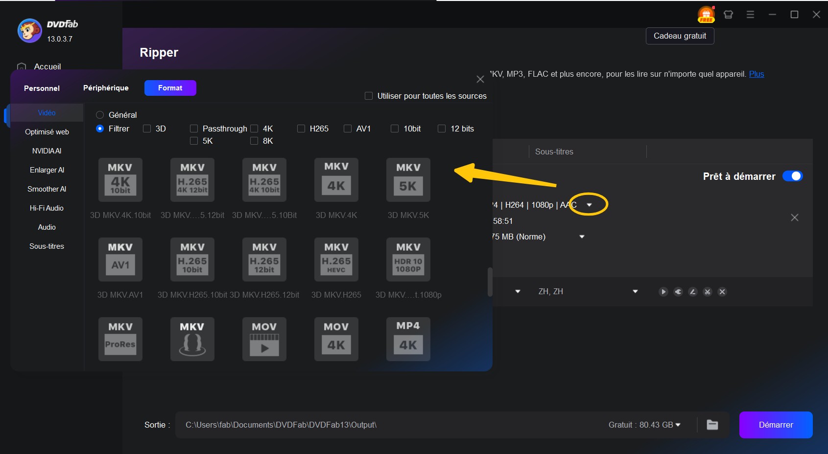 Comment convertir Blu-ray en MP4 avec un ripper Blu-ray DVDFAB?