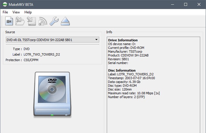 Open Source DVD Ripper: MakeMKV