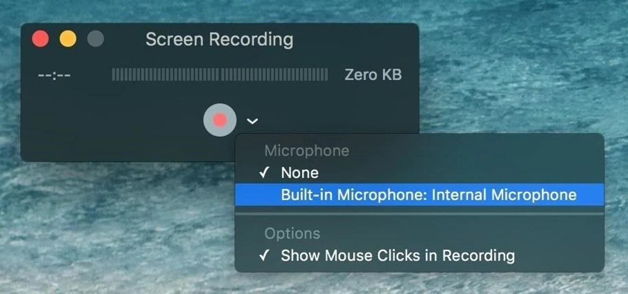 Screen recorder for Mac:QUICKTIME