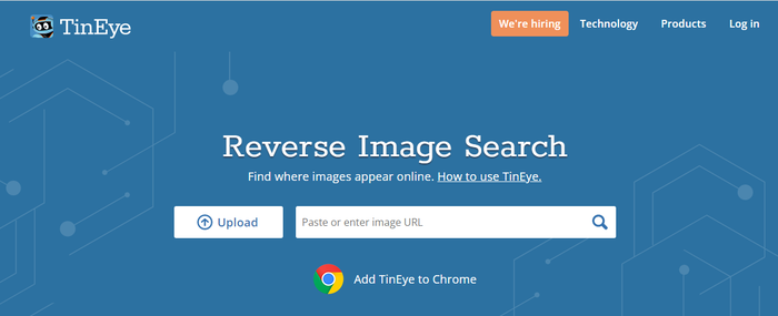 video reverse search by tineye