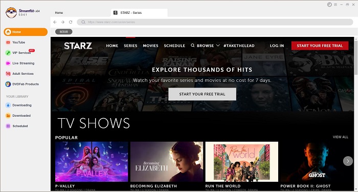 starz tv shows:Download Content From Starz With StreamFab DRM MPD Downloader