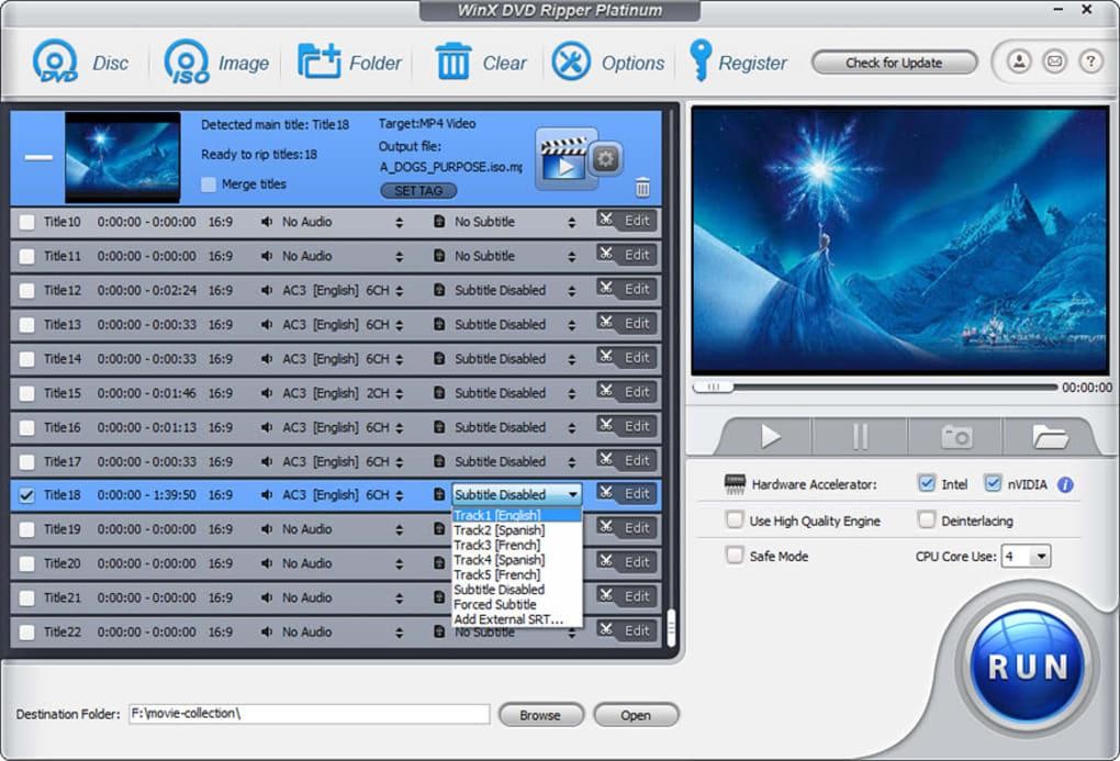 Les meilleurs DVD ripper gratuits pour ripper dvd sur Windows et Mac : WinX Free DVD Ripper