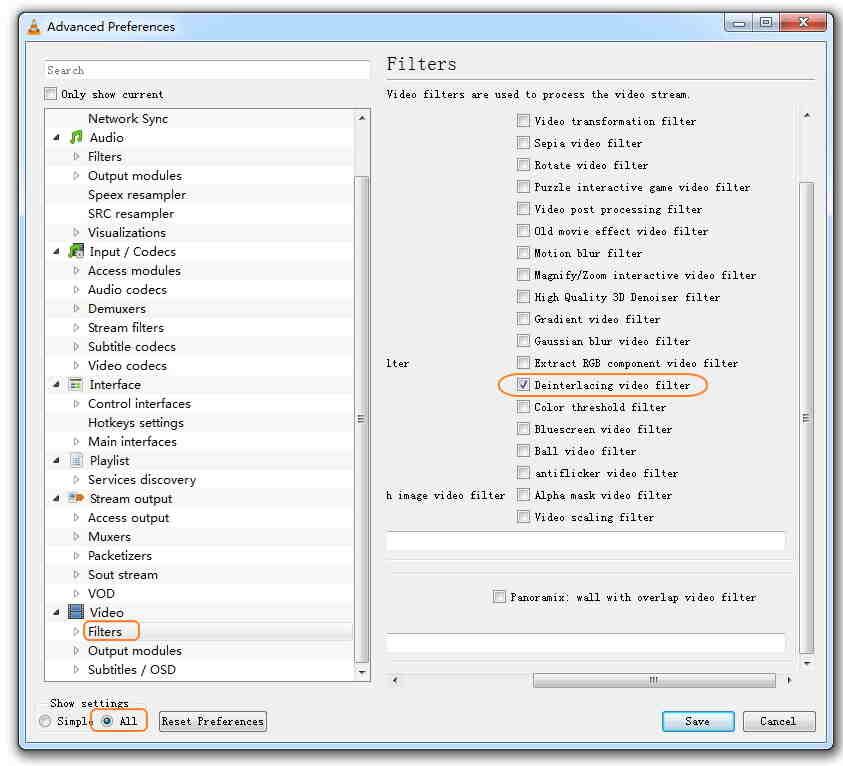 VLC play dvd:Way 1. Rearrange VLC Favorites