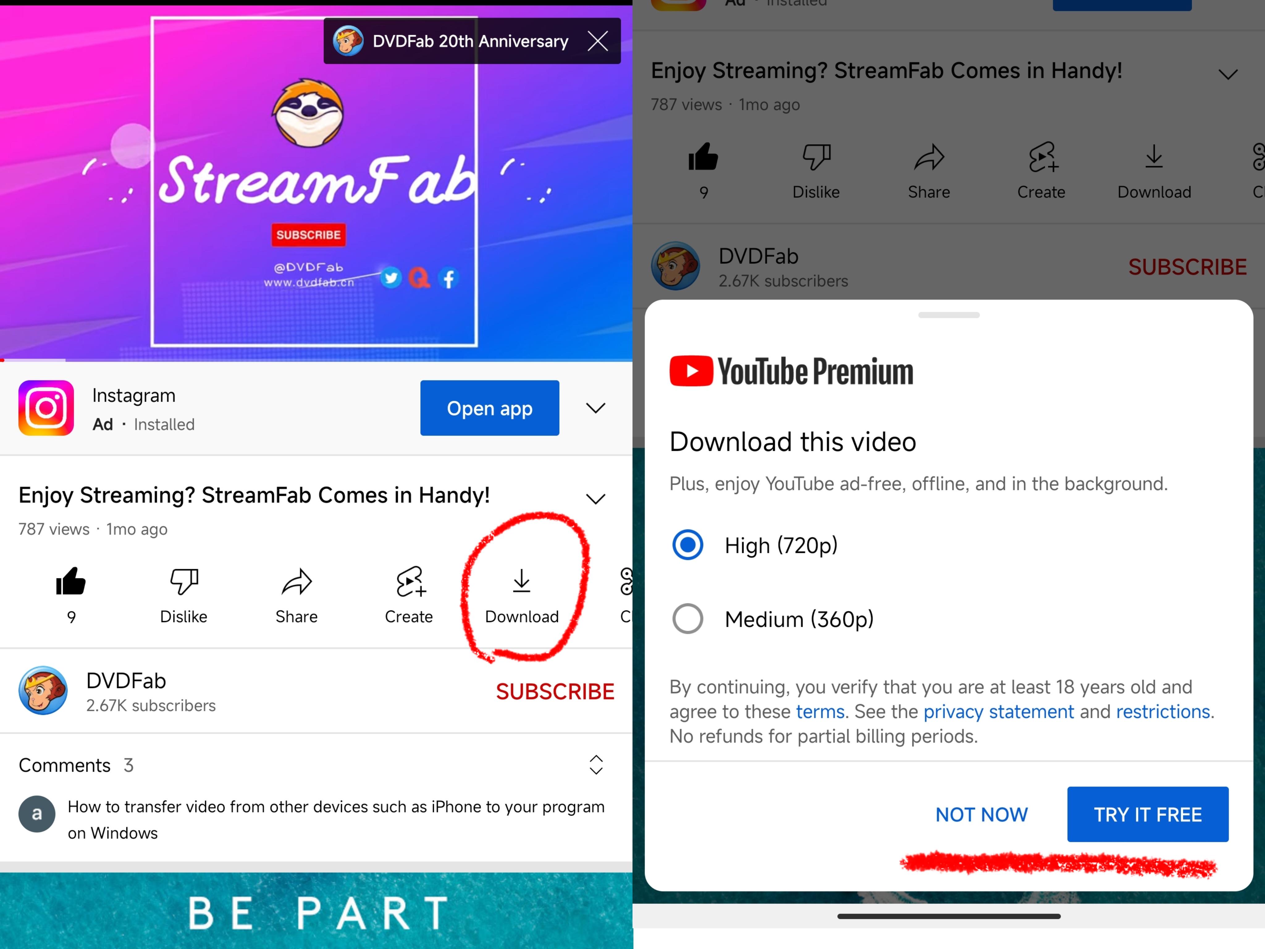 :PART 4: How to Download YouTube to MP4 with YouTube App