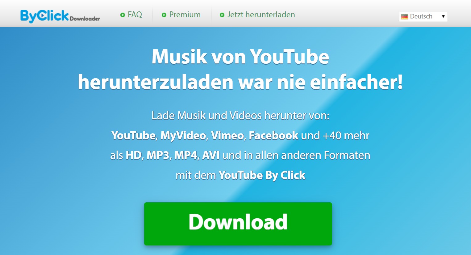 Was ist By Click Downloader alles über?