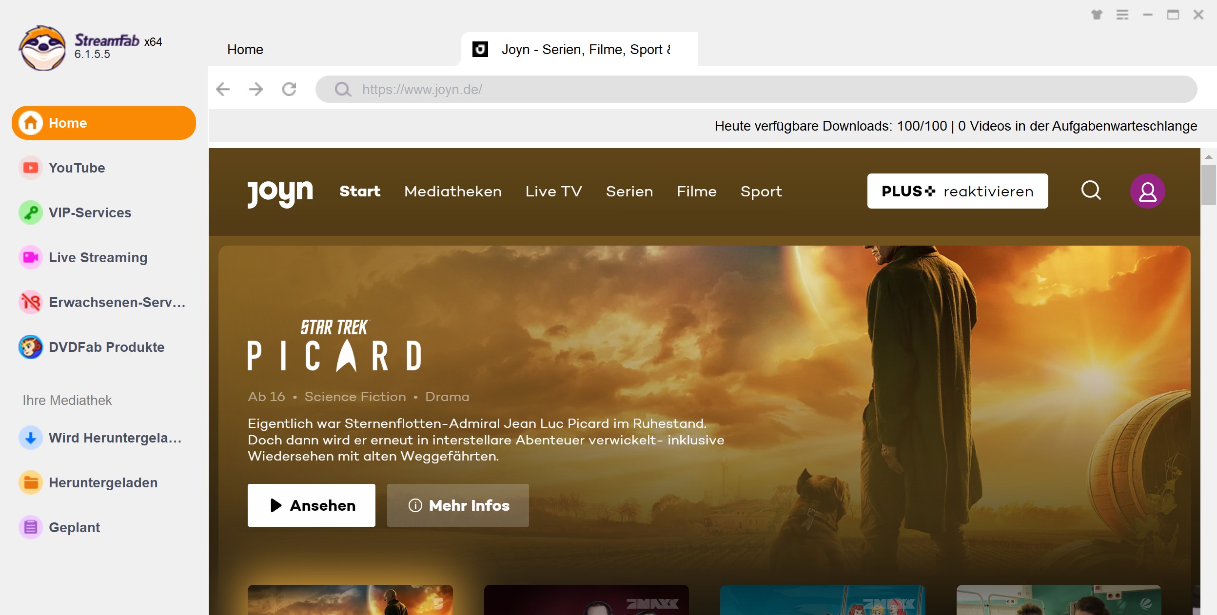 Anleitung zum Download von Joyn Videos statt Anschauen auf Amazon Fire Stick