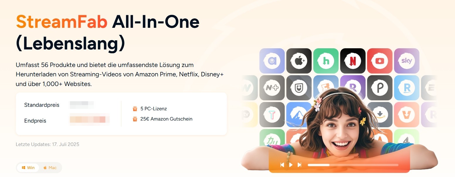 Beste Alternative zu NoteBurner Video Downloader: StreamFab