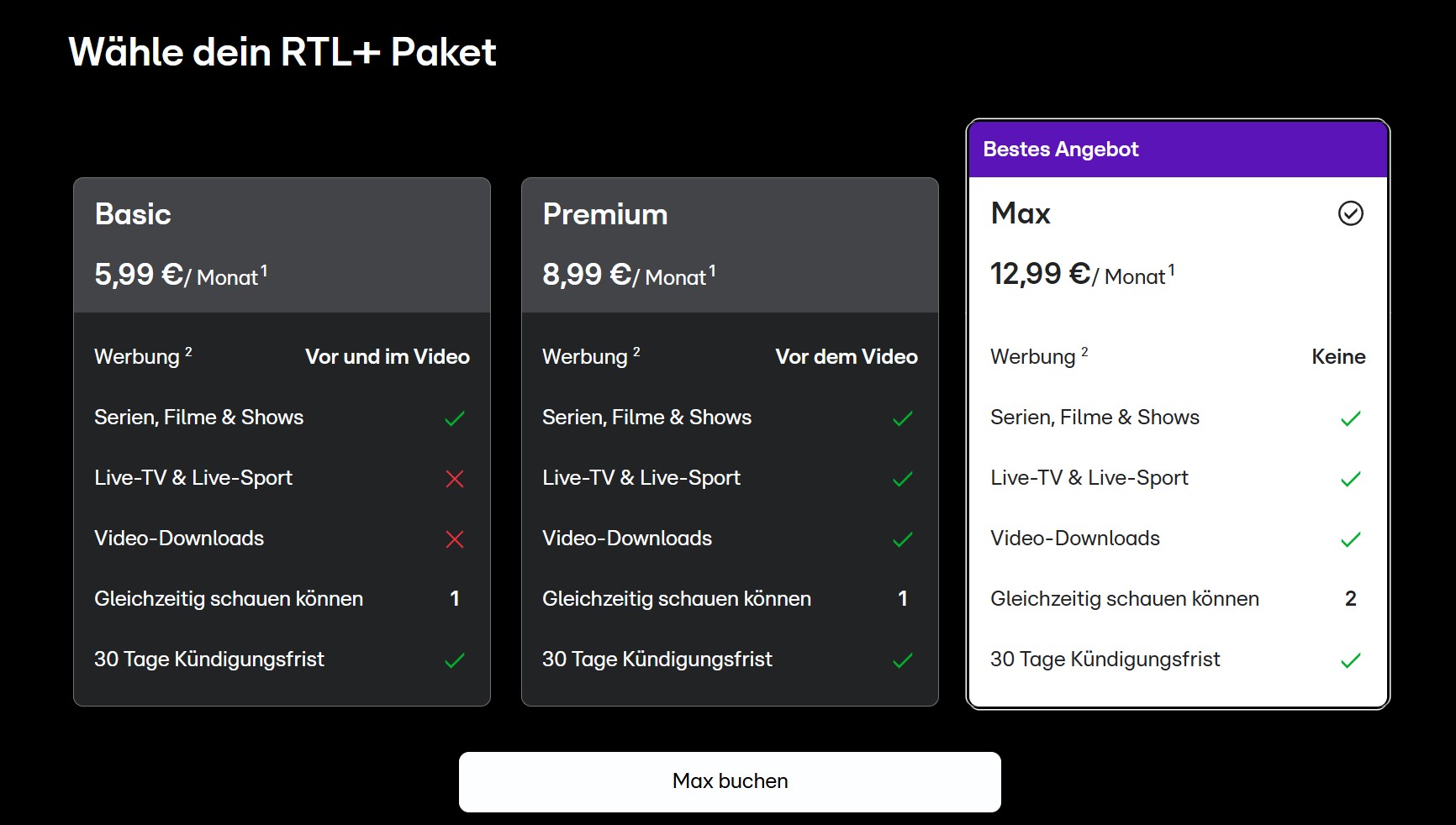 Kann man RTL Plus offline schauen?