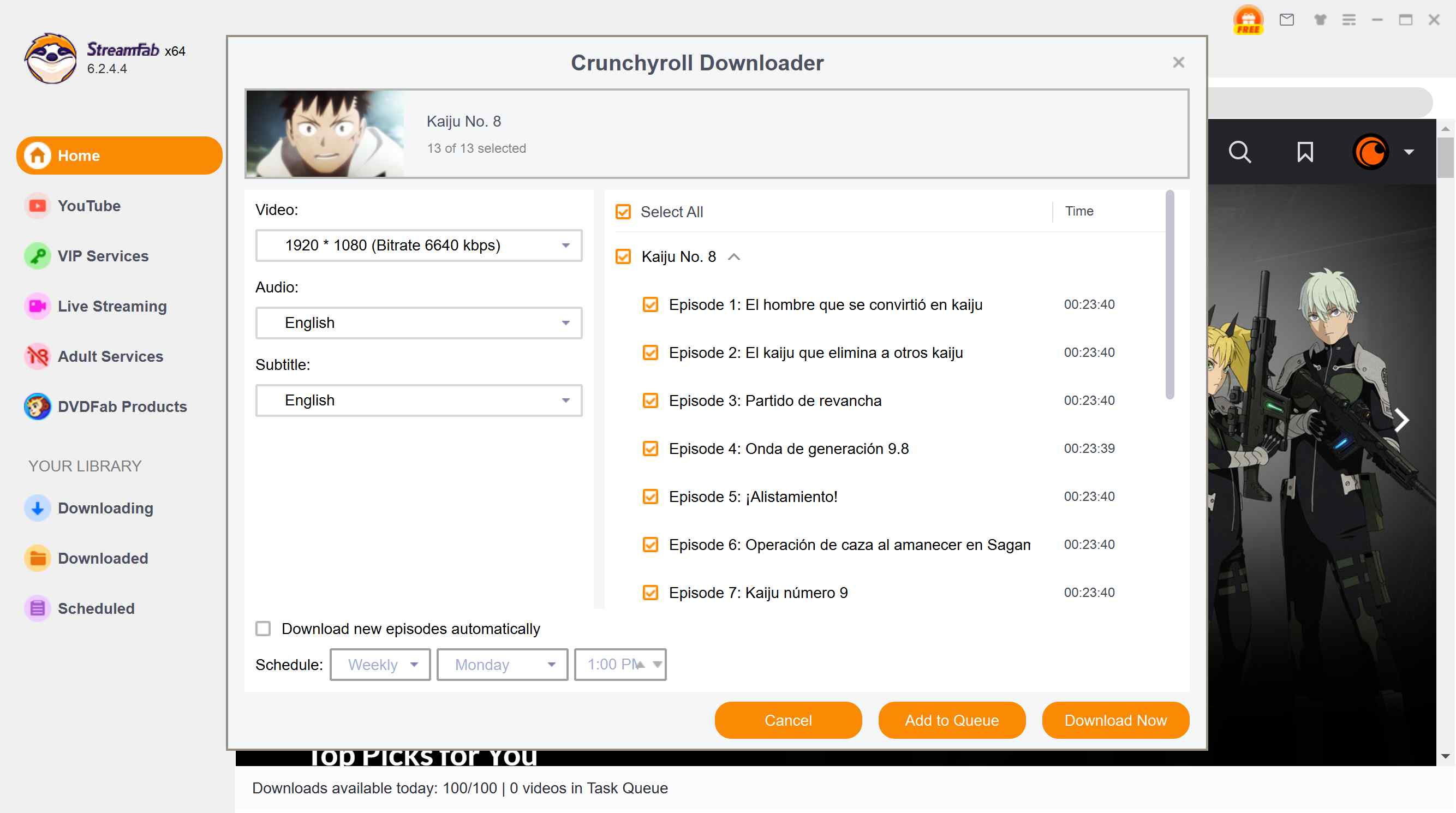 play crunchyroll videos
