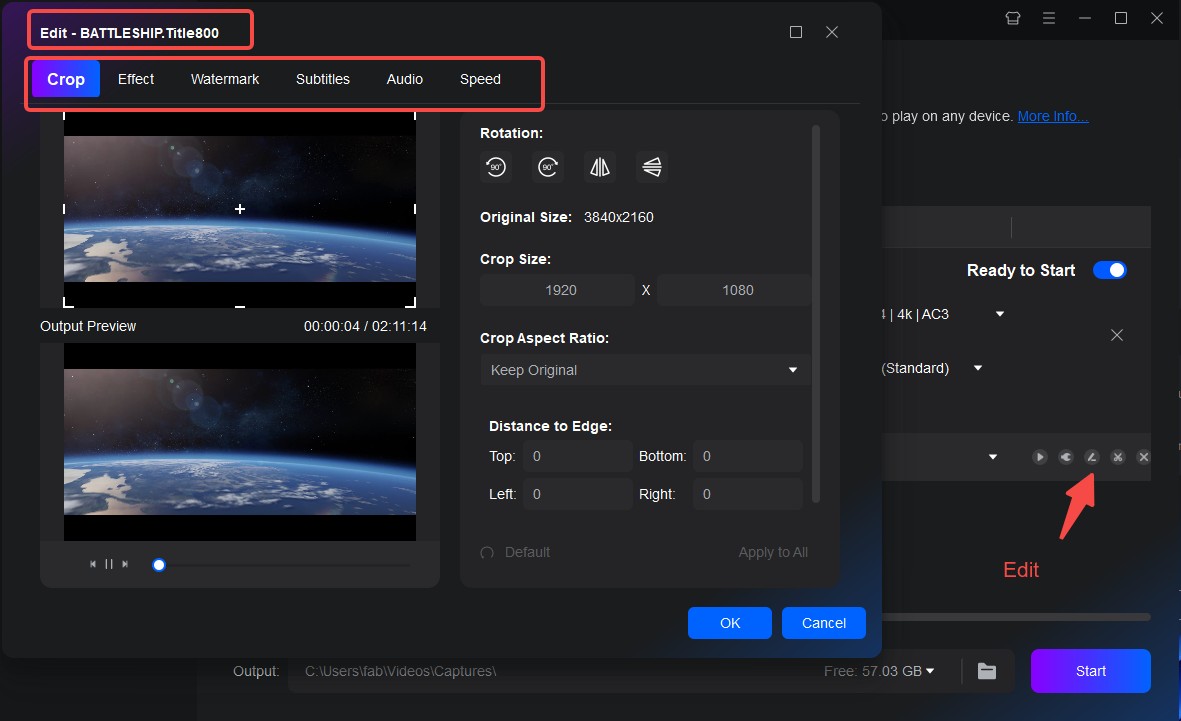 Step 5: Edit Your Video with Video Editor Function